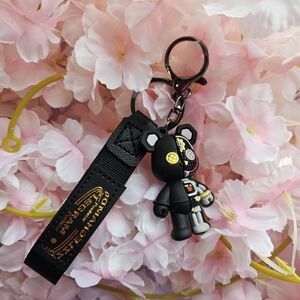 Mechanical Teddy Bear Keychain Bag Charm Purse Charm